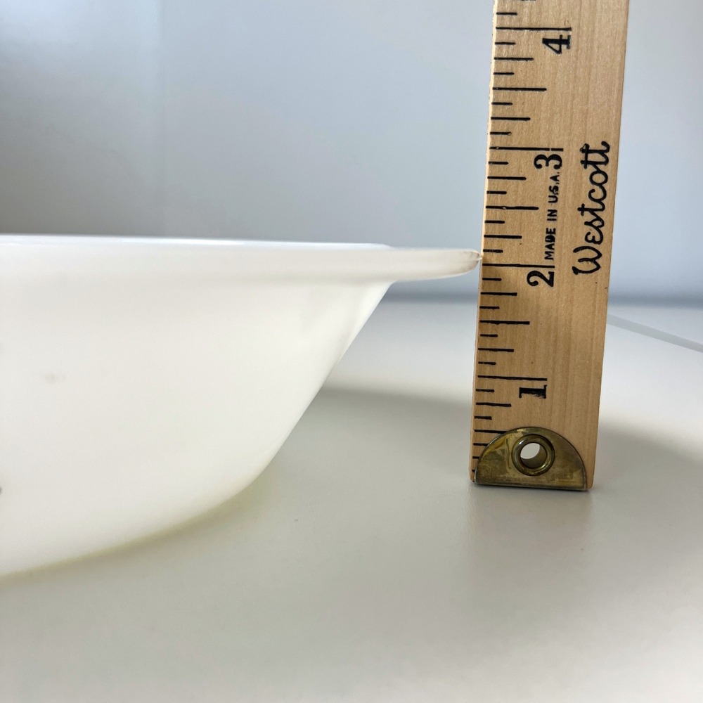 Vintage Glasbake Green Daisy Divided Milk Glass Serving Casserole Dish J2352 - Picture 15 of 16